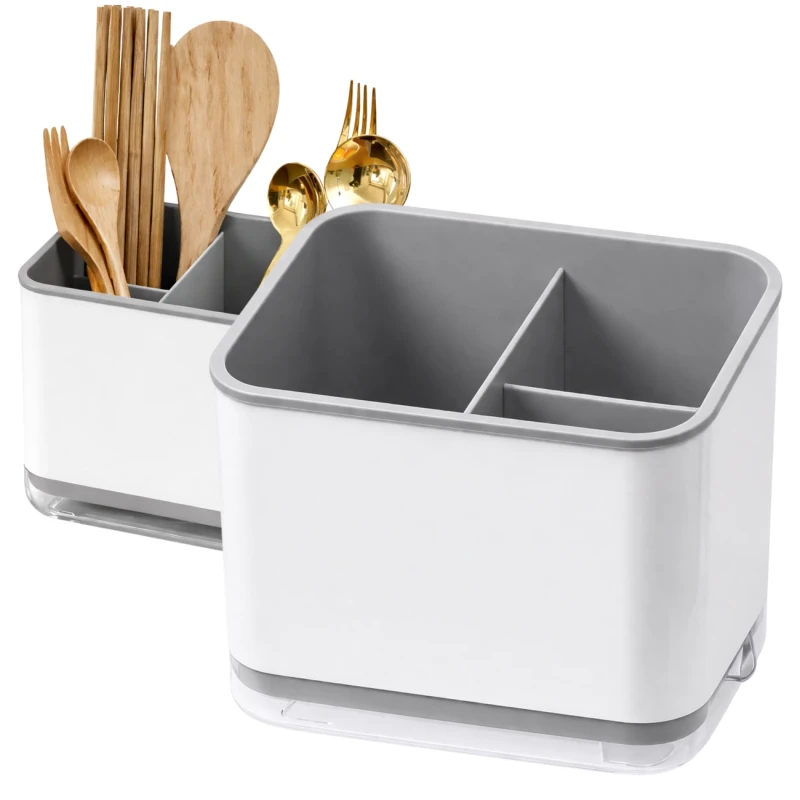 Organizer Kuchenny Na Sztućce Pojemnik Na Pałeczki Łyżki Szary2.webp