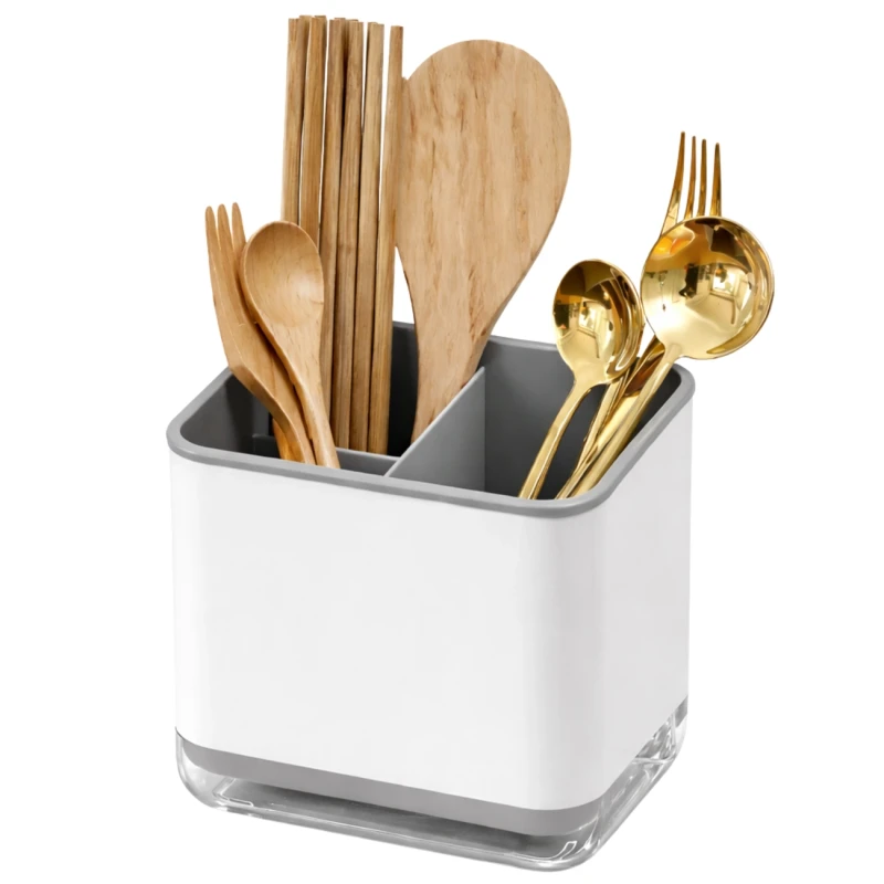 Organizer Kuchenny Na Sztućce Pojemnik Na Pałeczki Łyżki Szary4.webp