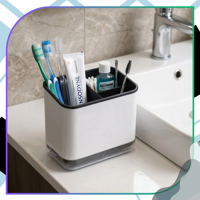 Pojemnik Na Sztućce Organizer Kuchenny Ociekacz Na Łyżki Czarny7.webp