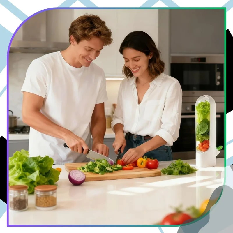 Pojemnik Na Zioła Herb Saver Organizer Do Lodówki Świeże Zioła 2 Szt6.webp