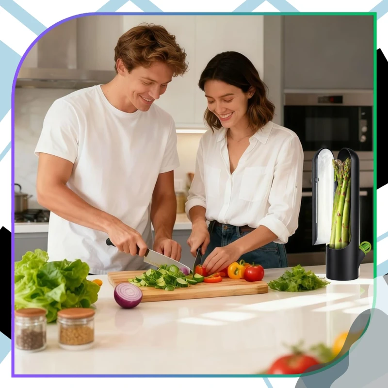 Herb Saver Czarny 2 Szt Pojemnik Na Zioła Do Lodówki Świeże Zioła6.webp