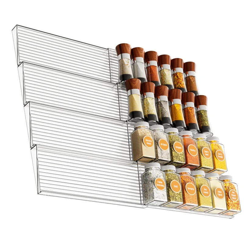 Organizer Na Przyprawy Do Szuflady Stojak 4 Poziomy 2 Sztuki Do Przechowywania4.webp