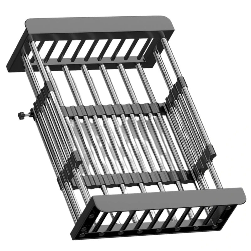 Uniwersalna Regulowana Półka Na Zlew Duża Ociekacz Na Naczynia Organizer Kuchenny1.webp