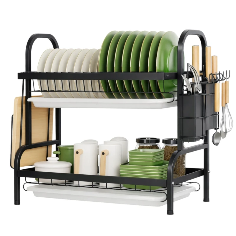 Organizer Kuchenny 42cm - Dwupoziomowa Suszarka Do Naczyń1.webp