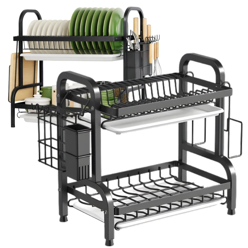 Organizer Kuchenny 42cm - Dwupoziomowa Suszarka Do Naczyń3.webp