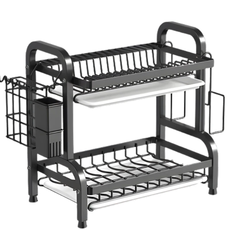 Organizer Kuchenny 42cm - Dwupoziomowa Suszarka Do Naczyń4.webp