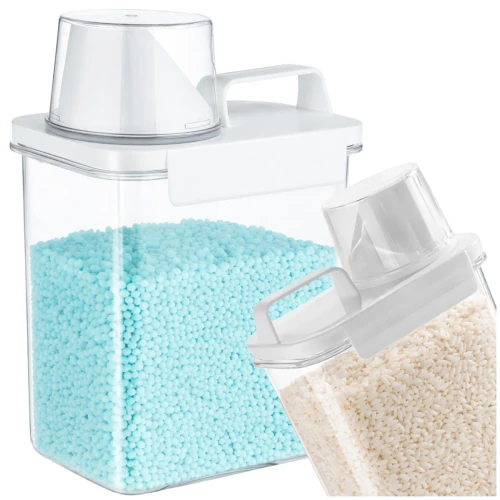 Uniwersalny Pojemnik Do Przechowywania 1800ml Dozownik Z Miarką Transparentny