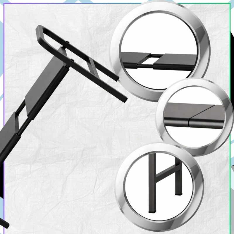 Regał Metalowy - Organizacja Szafki Kuchennej 53–88 cm Czarny4.webp