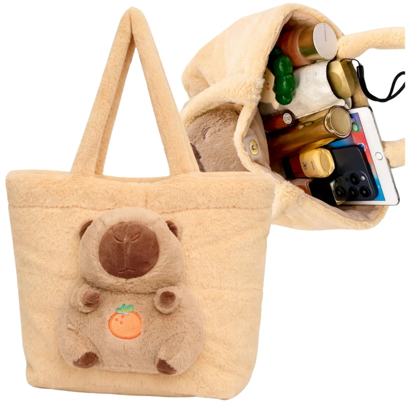 Modna Torebka Kapibara Pluszowa Torba Shopper Dla Dzieci I Młodzieży2.webp