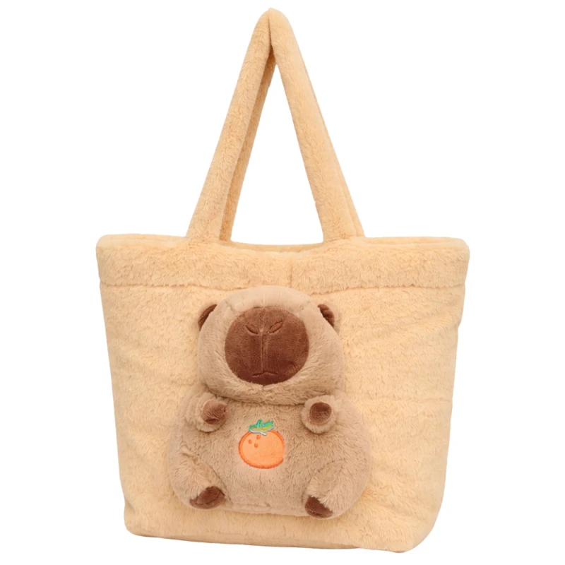 Modna Torebka Kapibara Pluszowa Torba Shopper Dla Dzieci I Młodzieży4.webp