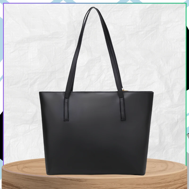 Czarna Torebka Damska Tote Pikowana Duża Pojemna Elegancka5.webp