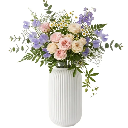 Elegancki Wazon Biały Duży Styl Nordycki Ozdoba Domu Biura Nowoczesny