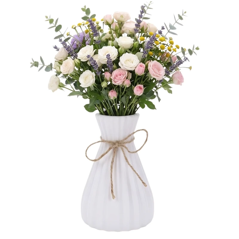 Wazon Dekoracyjny Biały Nowoczesny Design Do Wnętrz Prezent4.webp