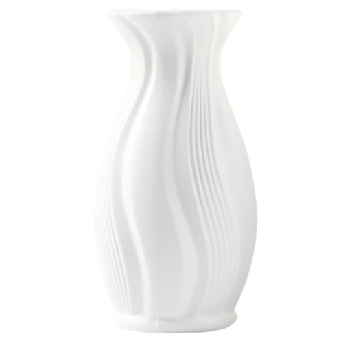 Nowoczesny Wazon Dekoracyjny Biały Elegancki Do Salonu Biura Prezent Ślub 