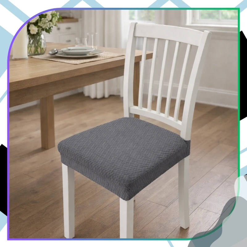 Pokrowiec Na Siedzisko Krzesła Nowoczesny Antypoślizgowy Elastyczny8.webp
