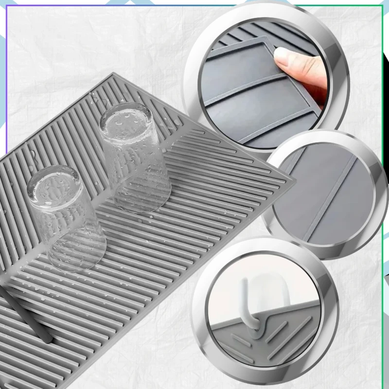Silikonowa Mata Do Suszenia Naczyń Odporna Na Temperaturę 51x415.webp