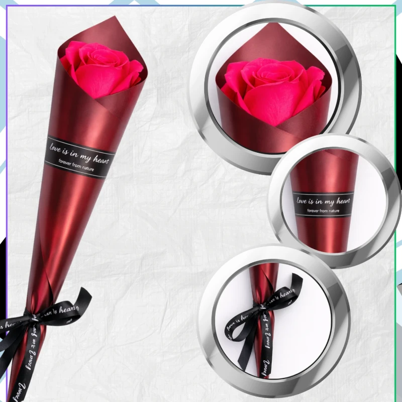 Bukiet Róż Mydlanych Czerwony 10 Sztuk Elegancki Prezent 28 cm5.webp