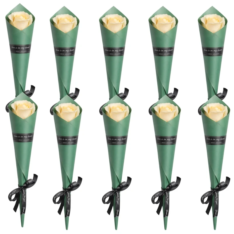 Bukiet Róż Mydlanych Czerwony 10 Sztuk Elegancki Prezent 28 cm4.webp