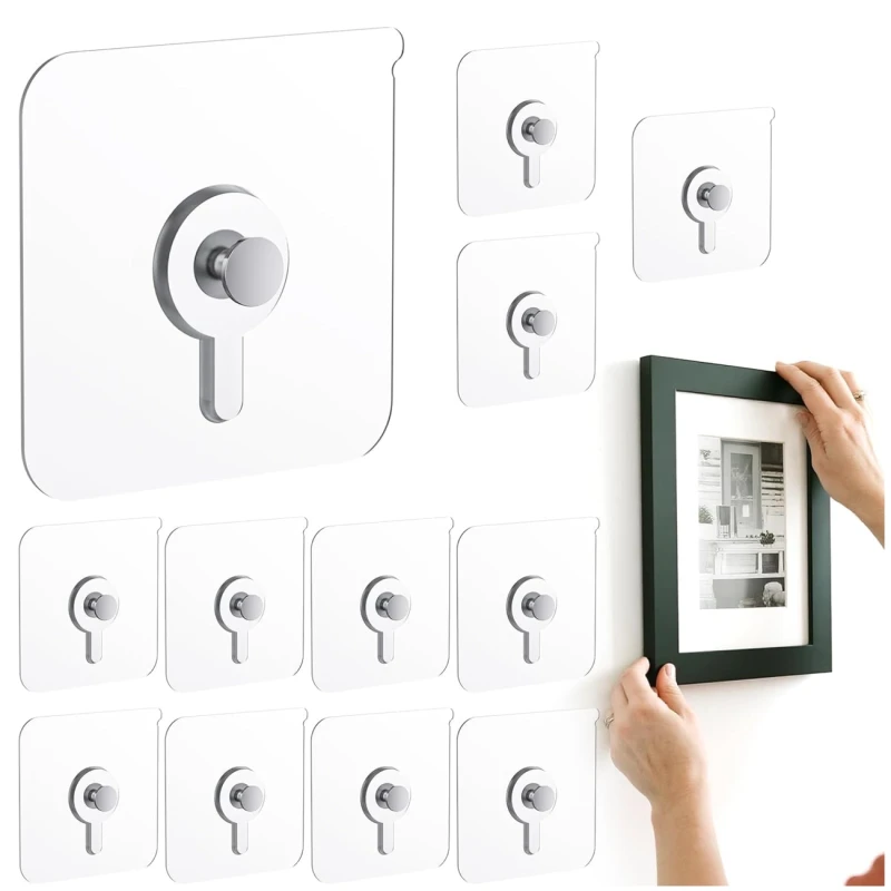 Zestaw Haczyków Samoprzylepnych 30 Sztuk Do Kuchni Łazienki Mocne3.webp