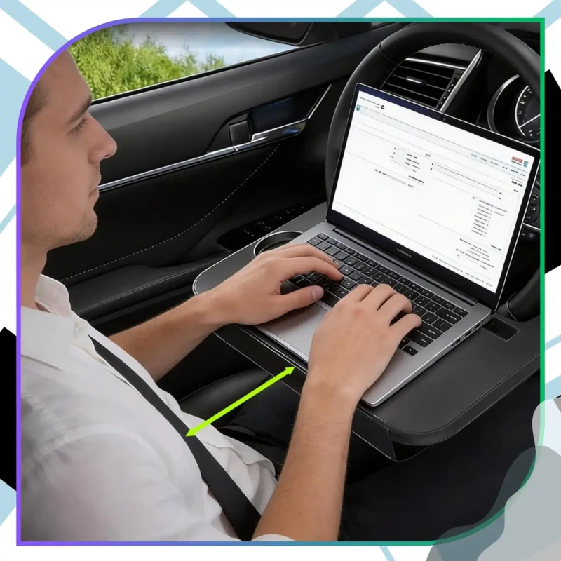 Składany stolik samochodowy uniwersalny na kierownicę lub zagłówek10.webp