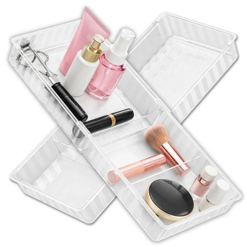 Organizer do szuflady regulowany na przybory na kosmetyki do makijażu5.webp