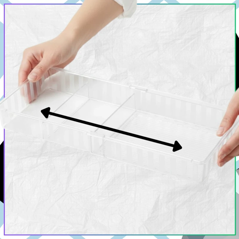 Organizer do szuflady regulowany na przybory na kosmetyki do makijażu6.webp