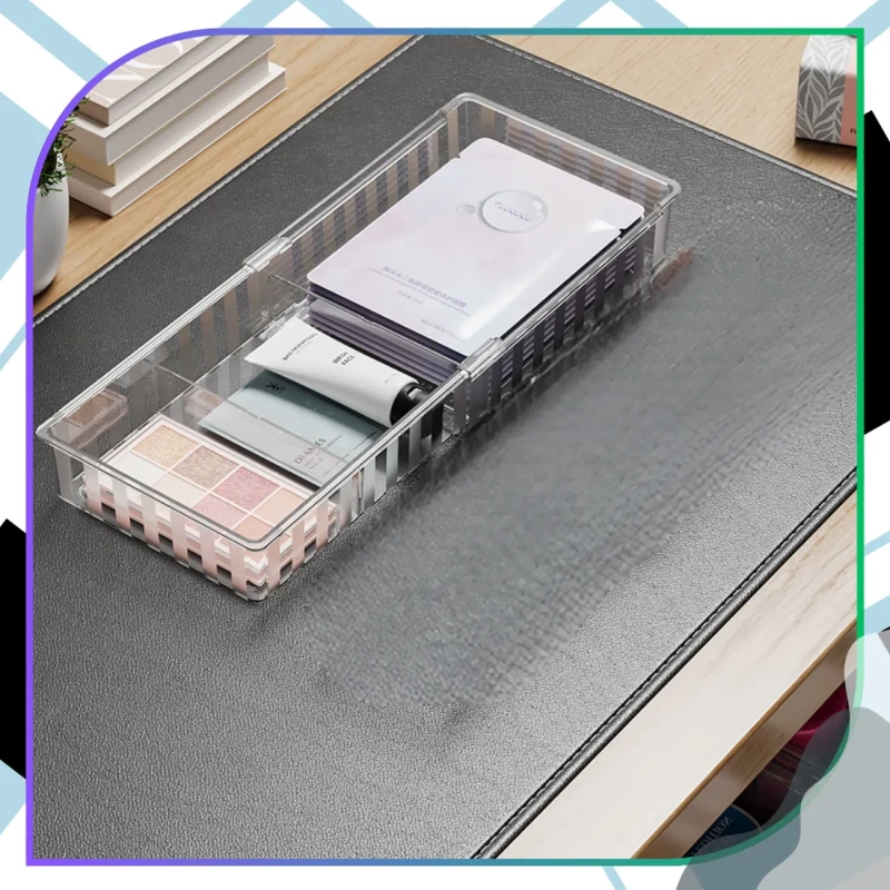 Organizer do szuflady regulowany na przybory na kosmetyki do makijażu11.webp