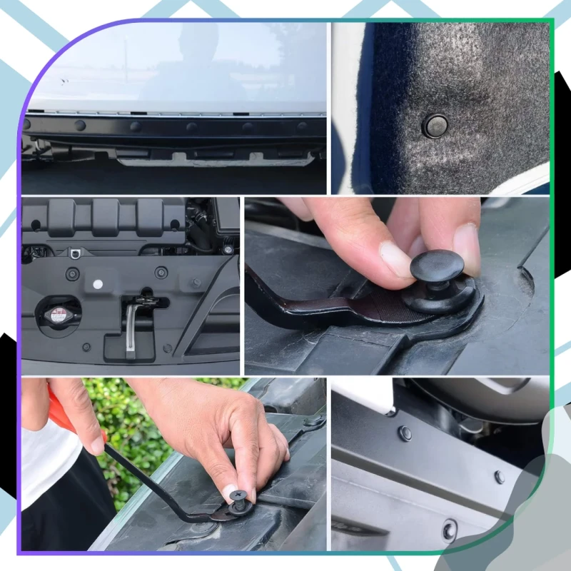 Spineczki Do Tapicerki Auto 120 Szt Zestaw Klipsów Montażowych6.webp