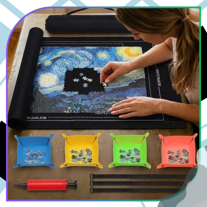 Mata Do Puzzli 1500 Elementów Organizer Do Układania Zestaw9.webp