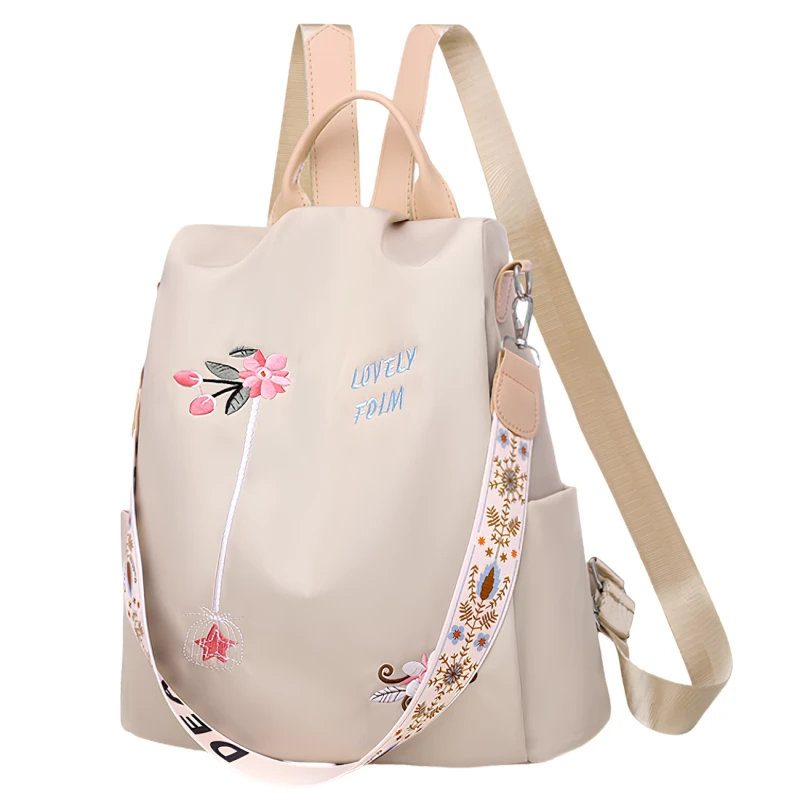 Plecak Damski Miejski Sportowy Pojemny Wodoodporny Kwiaty4.webp