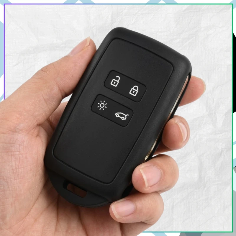 Etui Silikonowe Na Kluczyk Renault Dacia Czarny Ochrona Pilot5.webp