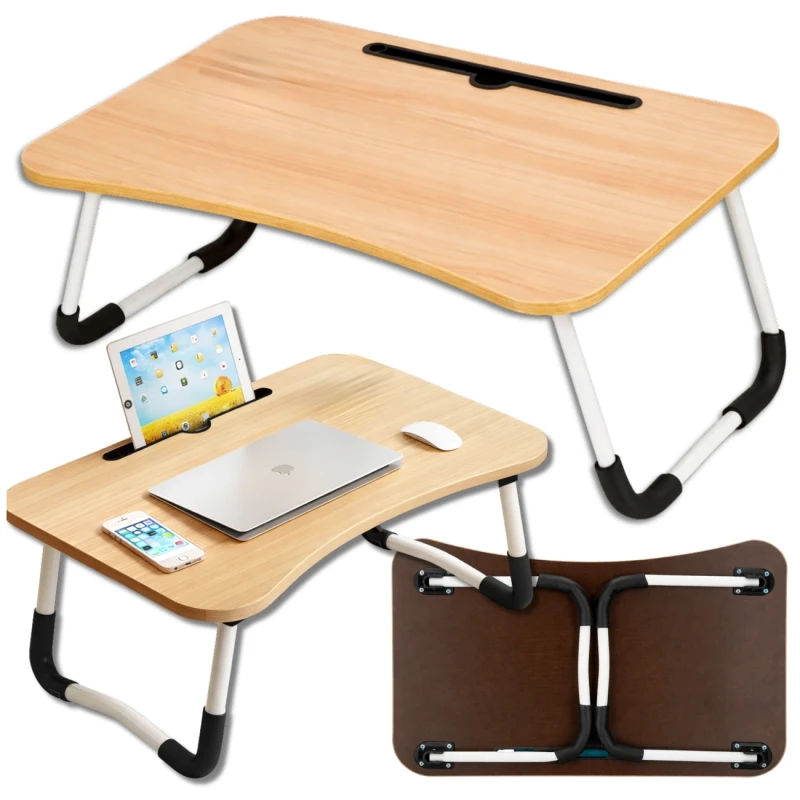 Stolik Pod Laptop Do Łóżka Składany Podstawka Biurko Z Miejscem Na Tablet2.webp