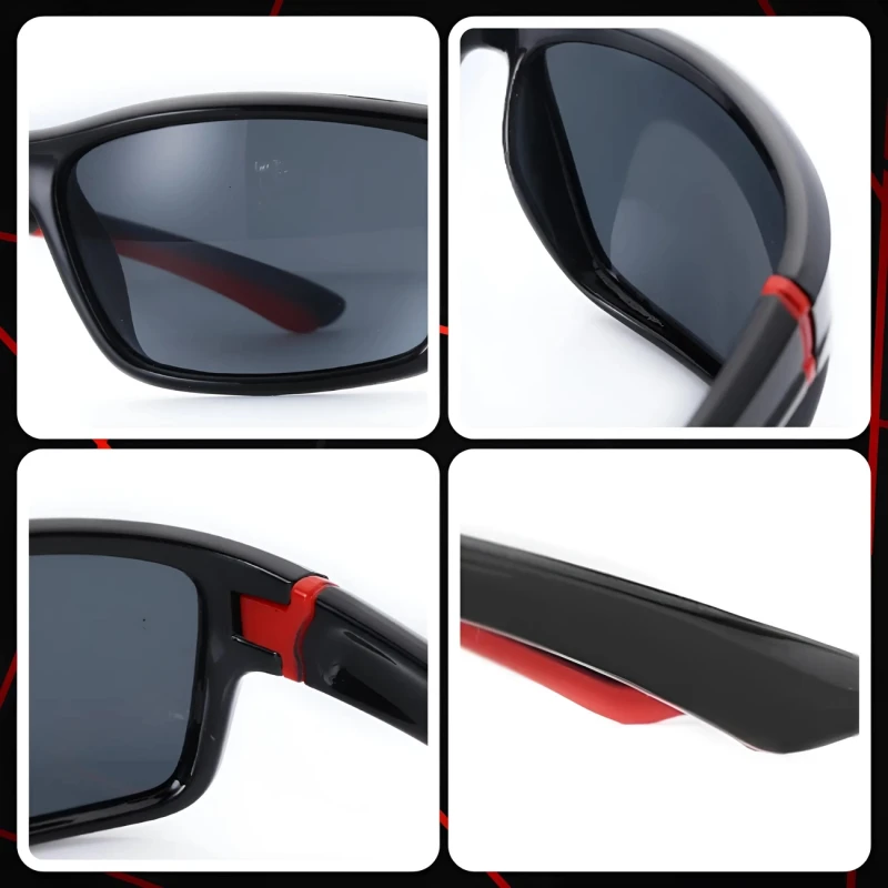 Okulary sportowe polaryzacyjne uniwersalne nerdy męskie czarne3.webp