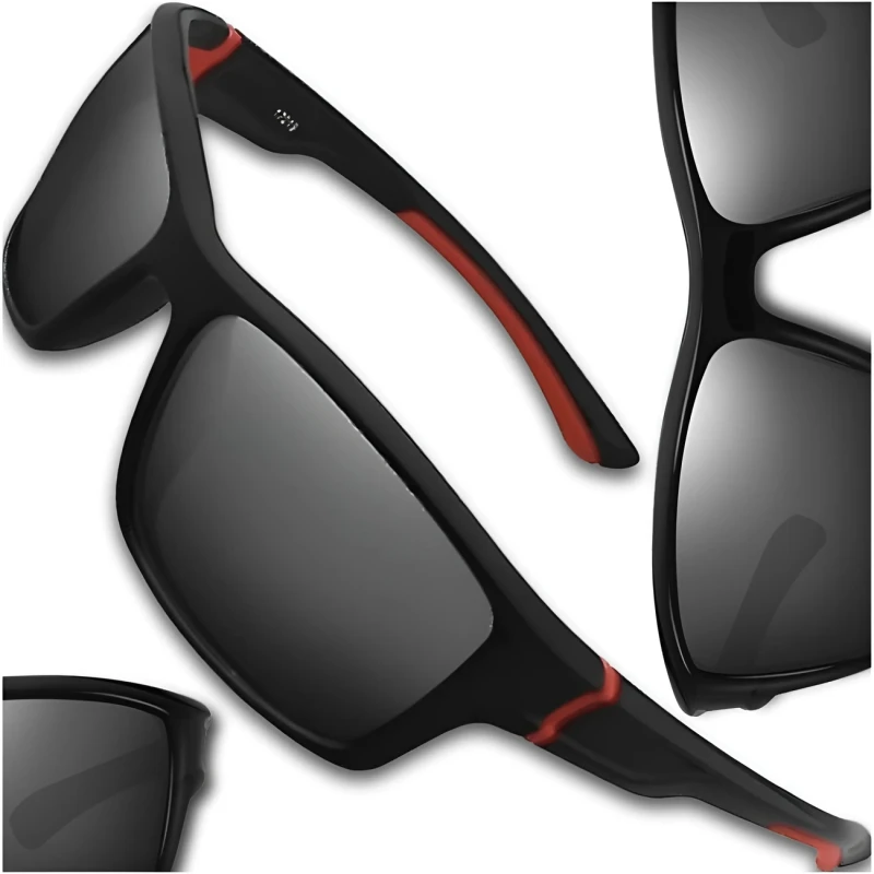 Okulary sportowe polaryzacyjne uniwersalne nerdy męskie czarne6.webp