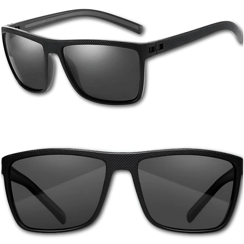 Sportowe okulary polaryzacyjne uniwersalne nerdy męskie czarne5.webp