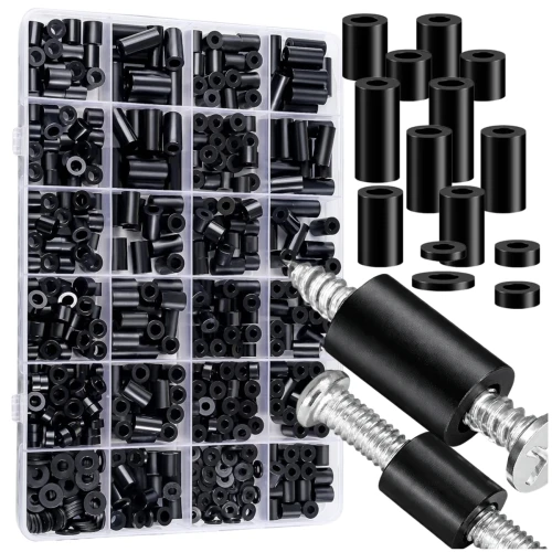 Zestaw dystansów ABS M3 M4 Tuleje Podkładki 320 Szt Organizer