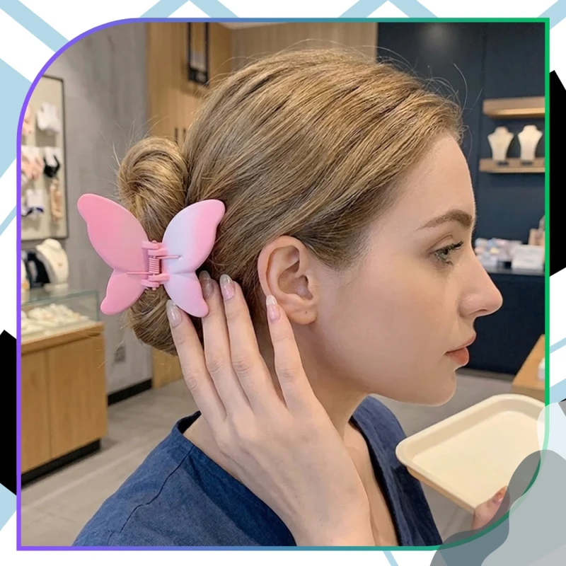 Zestaw Spinek Do Włosów 8 Szt Kokarda Kwiat Klamry 10,5 Cm Różowe10.webp