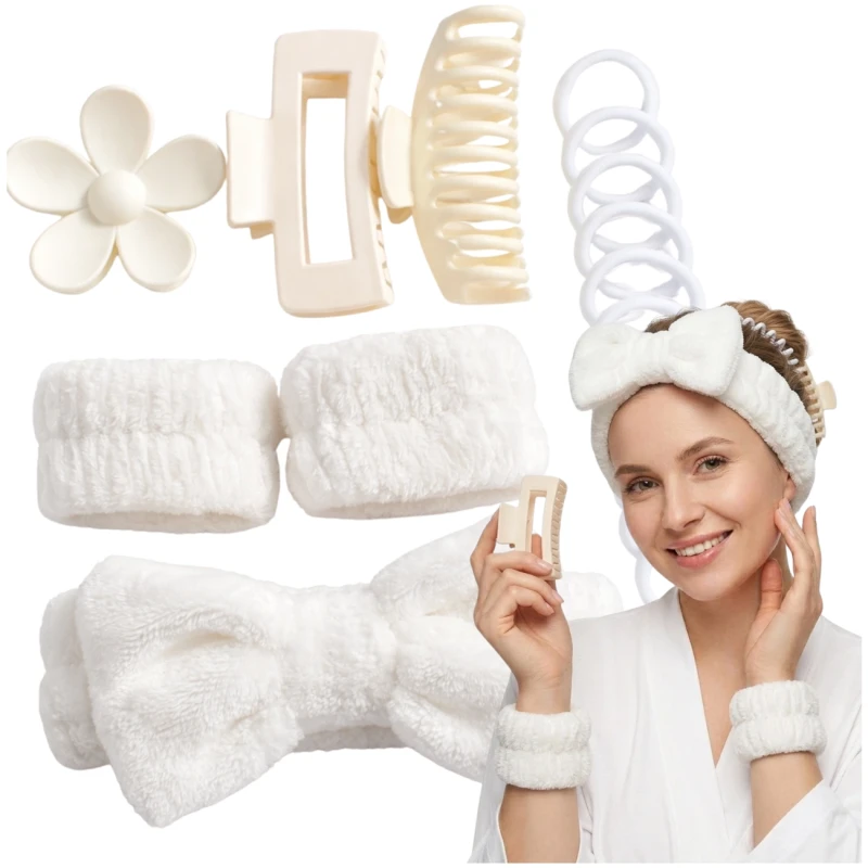 Zestaw Akcesoriów Do Włosów 16 Szt Opaska Gumki Klamry Koreański Styl2.webp