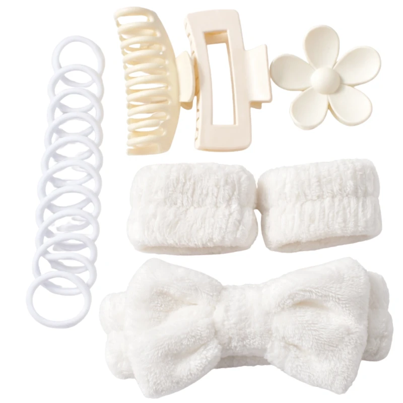 Zestaw Akcesoriów Do Włosów 16 Szt Opaska Gumki Klamry Koreański Styl4.webp