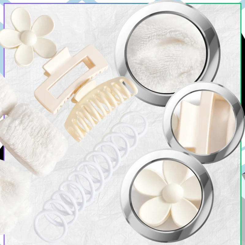 Zestaw Akcesoriów Do Włosów 16 Szt Opaska Gumki Klamry Koreański Styl5.webp