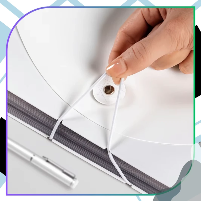 Koperty plastikowe A4 przezroczyste z kieszenią na etykiety 10 szt PVC3.webp