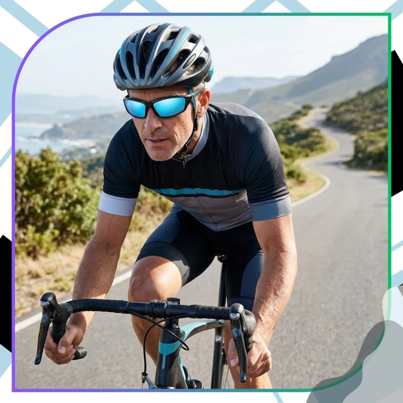 Okulary sportowe polaryzacyjne uniwersalne zestaw z etui czarne8.webp