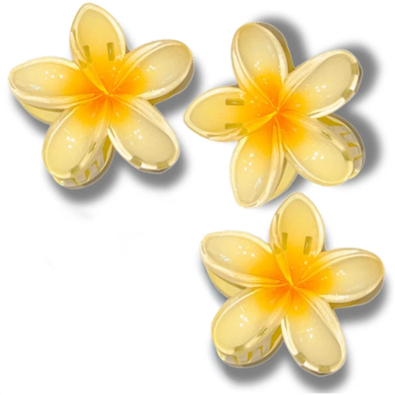 Zestaw 3 spinek klamer kwiaty żółte plażowe1.webp