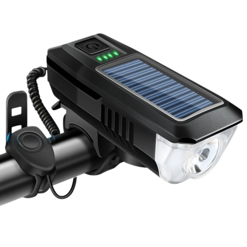 Lampka solarna rowerowa LED z dzwonkiem 120 dB wodoodporna4.webp
