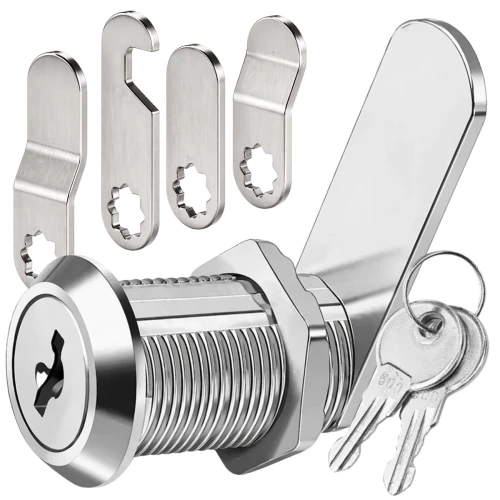 Zamek meblowy 20mm z kluczem – metalowy zamek dźwigniowy do szafek i skrzynek