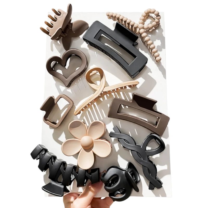 Zestaw spinek do włosów 11 sztuk modne klamry damskie4.webp