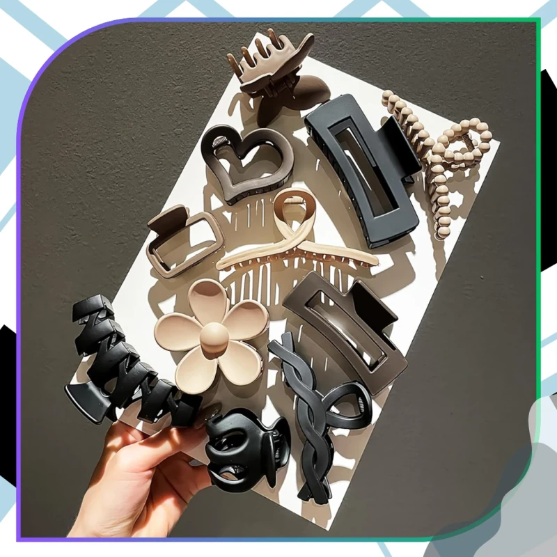 Zestaw spinek do włosów 11 sztuk modne klamry damskie6.webp