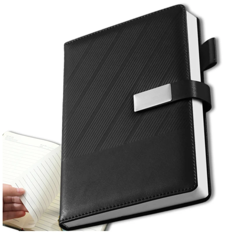 Notes A5 Czarny Notatnik Elegancki Planer Dziennik W Twardej Oprawie2.webp