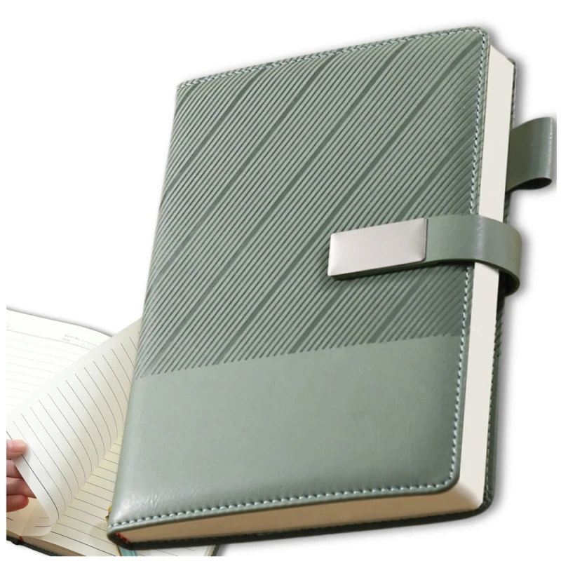 Elegancki Zielony Notes A5 Planer Dziennik w Twardej Oprawie2.webp