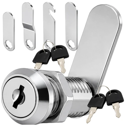 Zamek meblowy 20mm do szafki – metalowy z 4 kluczykami w zestawie